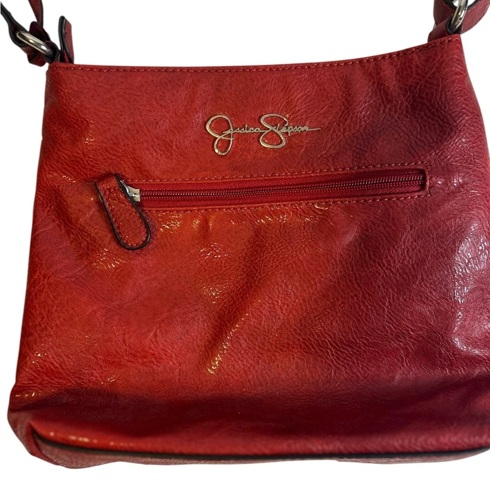 Jessica Simpson Red Studded Crossbody Shoulder Bag Purse